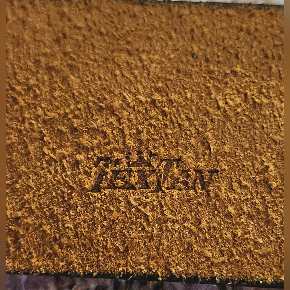 Vintage Textan Cowhide Leather & Handpainted Buckle - Picture 8 of 11